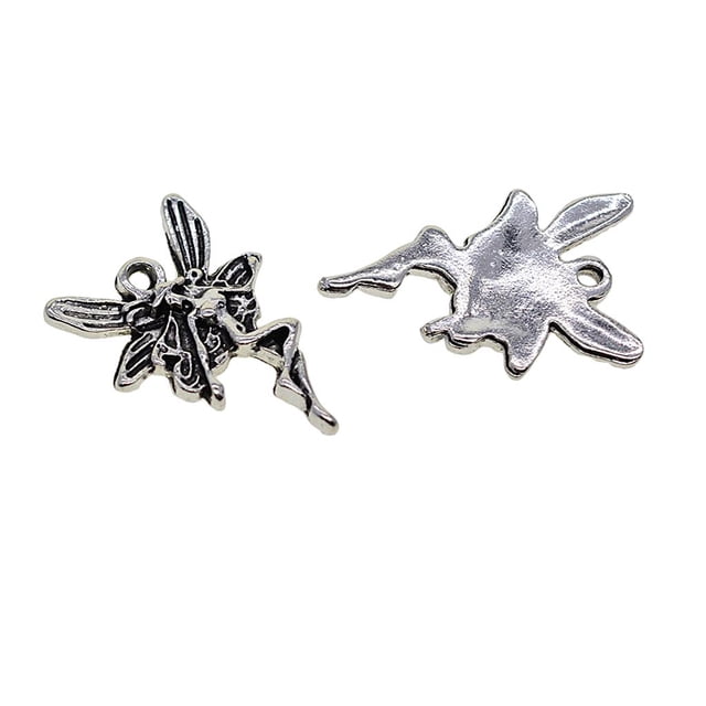 50 Unids Plata frágil ángel Colgante De La Joyería, Diy Cuelga Los Granos Para La Joyería Que Hace Accesorios