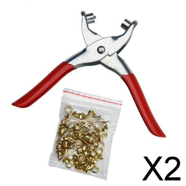 Kit de herramienta de punzón de ojal de tela Colamx con 100 ojales de 4,5 mm