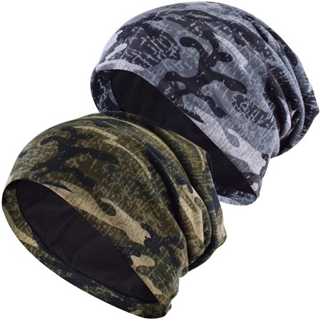 YISHOW Cotton Beanie Hat - Slouchy Skull Cap For Men & Women, One Size Fits Most