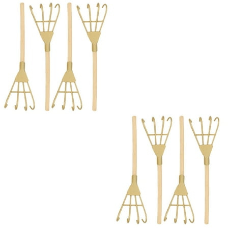 10 pcs  Miniature Rakes Crafts Smoothing Rake Landscape Smoothing Hand Tools Iron Rakes