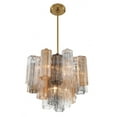 thumbnail image 5 of Crystorama Addis 4 Light Aged Brass Chandelier - 17.75"W x 13.75"H x 17.75"D, 5 of 12