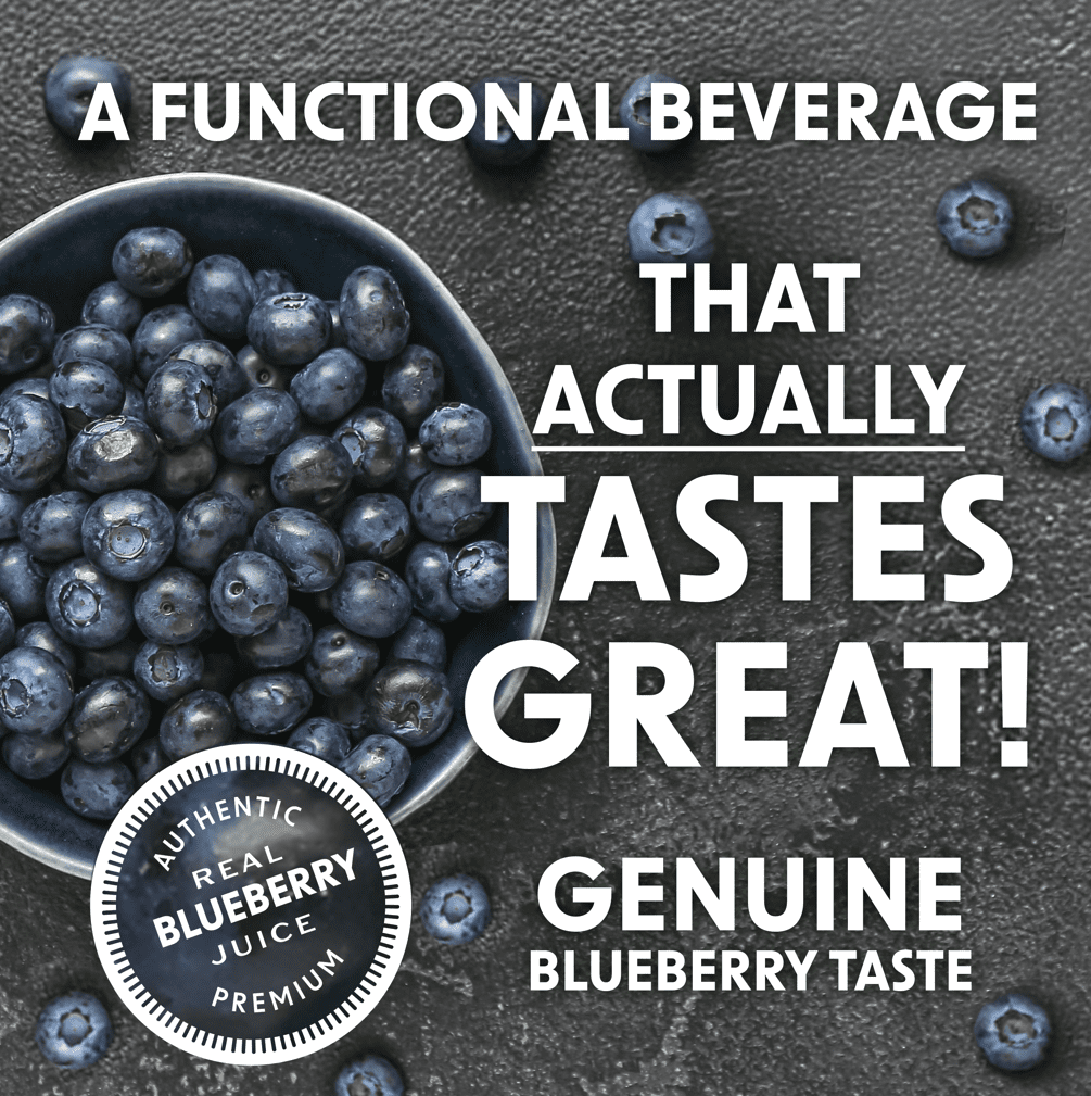 Bing Beverage Healthy Energy Drinks, Bing Blu, 12 oz (12 Pack)