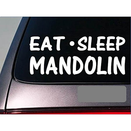 Eat Sleep Mandolin Sticker *G939* 8