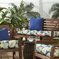 thumbnail image 4 of Greendale Home Fashions Marlow Blue Floral 51 x 18 in. Outdoor Reversible Tufted Bench Cushion, 4 of 9