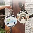 thumbnail image 3 of Bewildely Tablero para colgar en la puerta, placa de puerta de temporada de doble cara, letrero de bienvenida, colgante decorativo hecho a mano Kits de decoración para fiestas Tipo 2 Bewildely HA070491-02B, 3 of 6