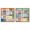 Gold Frame, variant on Color Board Set Canvas Set of 2 Dopamine Decor Art by Art Remedy, White Frame, 20 x 20