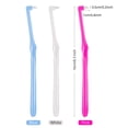 thumbnail image 5 of 3 Pieces Tuft Toothbrush Tufted Brush End Tufted Tapered Trimming Toothbrush Soft Trimming Toothbrush Single Compact Interdental Brush For Detail Cleaning, 5 of 5