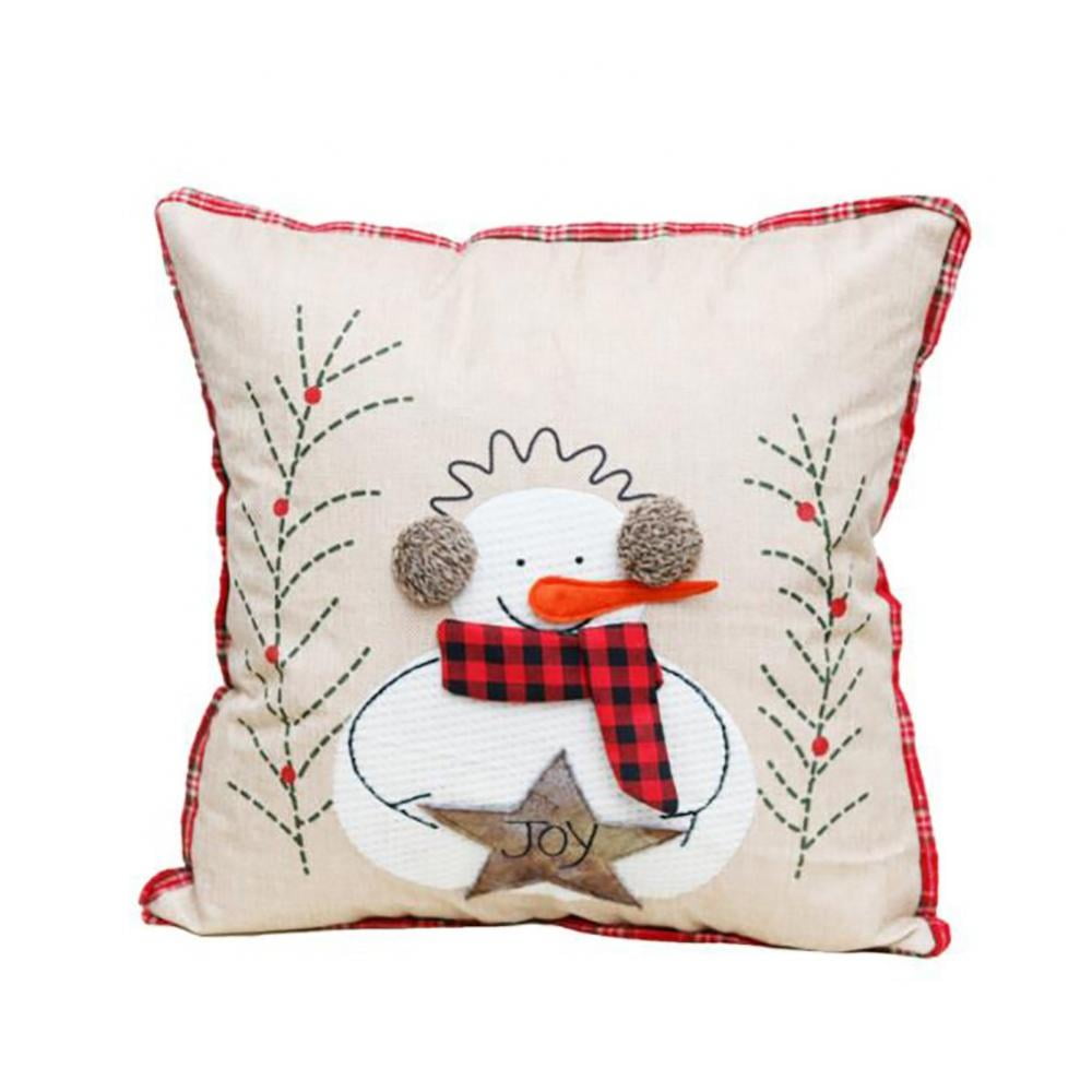 Christmas Pillow Case Throw Pillows Cover Home Supplies Pillowslip Cushion Cover 