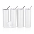 thumbnail image 1 of Vaso delgado por sublimación PYD Life, 600 ml, blanco, acero inoxidable, 1 of 6