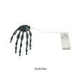 thumbnail image 3 of Halloween LED Skeleton Hand Lights Purple Ghost Claw String - Flexible Copper Wire Party Decor Haunted House Atmosphere​(Black), 3 of 6