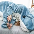 thumbnail image 4 of Adultos Niños Sueltos Una Pieza Pijama Shark Sleeping Bag, 4 of 8