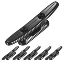Uxcell 6pcs Boat Cleats Dock 3 Inch Kayak Rope Tie Cleat 29mm for Marine Black