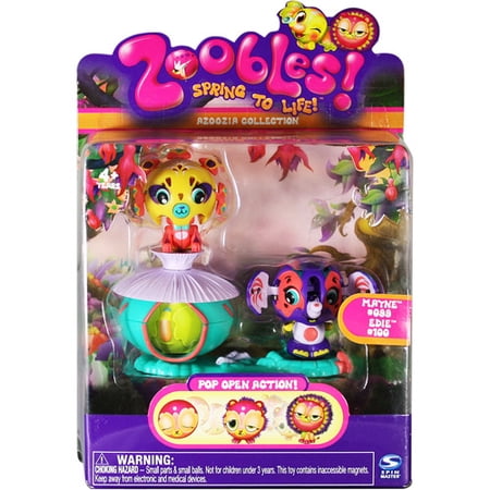 Zoobles Twobles Lion & Elephant with Happitat