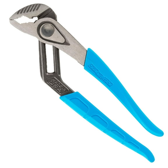 Channellock 432X 10 V-JAW SPEEDGRIP Tongue & Groove Pliers, Forged High Carbon Steel, Push Button Adjustment, Made in the USA