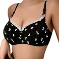 thumbnail image 1 of Brasier Lencería Estampada para Niñas con Sujetador Holgado sin Aros de Acero y Fruncido Pequeño Extra Grande, 1 of 7