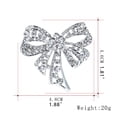 thumbnail image 3 of Wentin Reduced Brooch Diamond Brooch Rhinestone Bow Corsage Fashion Men's And Women's Clothing Brooch, 3 of 8