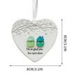 thumbnail image 2 of DAMAI Heart-Shaped Sea Glass Friendship Decor, Timeless Friendship Heart Keepsake, Friendship Heart Ornament for Christmas Tree Hanging Ornaments, Meaningful Gift for Friends, Home Decor, 2 of 2