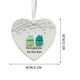 thumbnail image 2 of Adorno de corazón de la amistad hecho a mano con vidrio marino | Colgante de recuerdo para el árbol de Navidad o decoración durante todo el año, 2 of 2