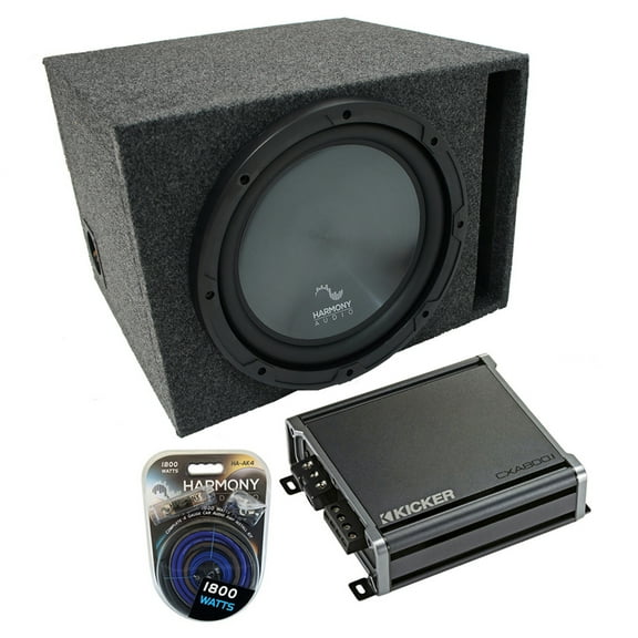 Universal Car Stereo Vented Port Single 15" Harmony Audio R154 Sub Box & CXA8001