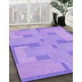 thumbnail image 3 of Ahgly Company Machine Washable Indoor Rectangle Transitional Bright Lilac Purple Area Rugs, 2' x 5', 3 of 7