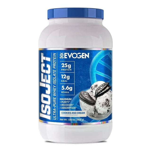 Isoject Whey Isolate Protein Cookies and Cream 1.89 Lbs Evogen. Evogen EVOGENISOJECTCOOKIES