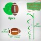 thumbnail image 2 of Decoraciones colgantes con forma de espiral de fútbol de Uniwish, para fiestas, 71 — 97 cm, 2 of 5