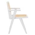 thumbnail image 6 of SAFAVIEH Couture Hattie Coastal Cane Solid Dining Armchair, White/Natural (Set of 2), 6 of 12