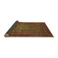 thumbnail image 2 of Ahgly Company Indoor Square Abstract Brown Modern Area Rugs, 3' Square, 2 of 4
