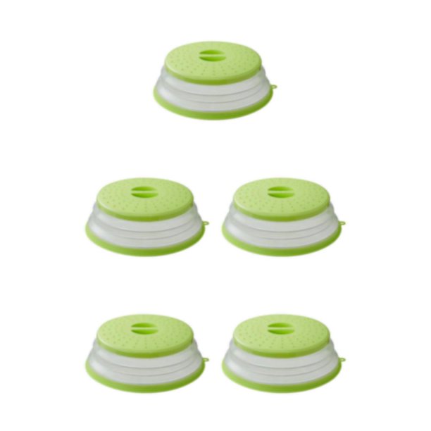 Toystoory 1Pcs Collapsible Microwave Plate Cover Foldable Guard Vegetables Covers Folding -proof Splatter Microwave Type2 NO2