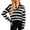 Black, variant on Krdevn Women's Casual Long Sleeve Striped T Shirt Crew Neck Basic Top Blouse for Daily Wear Fall Winter,Women's Tops, Tees & Blouses,Size:S