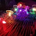 thumbnail image 2 of LINLIN Solar String Lights Garden, 21Ft 30 Waterproof Crystal Orchidee Flower LED Fairy Lights Outdoor Flower Lights, Decorative for Patio,Yard,Tree,Home,Lawn,Festival, 2 of 7