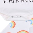 thumbnail image 4 of 2022 Baby 4Pcs Spring Outfits  Short Sleeve Cartoon Print Romper + Pants + Hat + Headband Set, 4 of 8