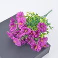 thumbnail image 5 of Flores artificiales de seda con tallos falsos de aspecto realista para decoración del hogar, sala de estar, mesa, oficina y bodas – No requieren mantenimiento., 5 of 5