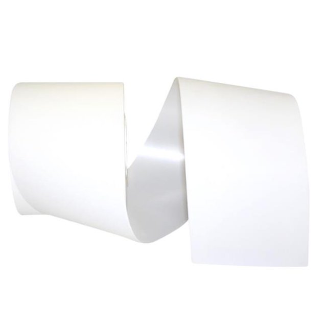 Reliant Ribbon 16044-030-60W 3 in. 50 m RD Paper Coated Polypropylene Matte Ribbon, White