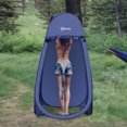 thumbnail image 2 of Outsunny Pop Up Shower Tent for Outdoor Camping Beach, Navy Blue, 2 of 10