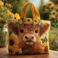 thumbnail image 4 of ddioayh Tote Bag Quilted Cow Design Water Resistant Lightweight Compact Spacious Capacity Multiple Pockets for Travel Business Leisure, 4 of 6