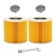 thumbnail image 1 of Paquete de 2 Filtros de Cartucho, Filtro de Repuesto, Filtro de Aspiradora para WD3 Premium, WD2, WD3, WD3P, MV2, MV3, 1 of 5