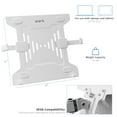 thumbnail image 2 of VIVO White Universal Adjustable 10" to 15.6" Single Laptop Mount, Notebook Tray, 2 of 2