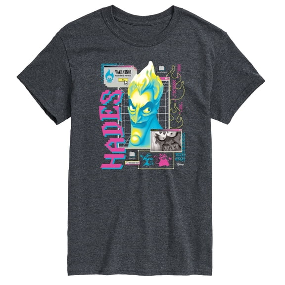 Disney Villians - Hades Vapor Wave - Men's Short Sleeve Graphic T-Shirt