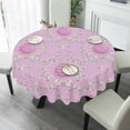 thumbnail image 2 of Eveokoki Easter Round Tablecloth 60 inch Diameter Easter Spring Table Cloths Spill Proof Wrinkle Table Cloth for Kitchen Dining Decoration Holiday Parties, 2 of 5