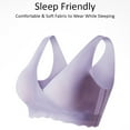 thumbnail image 6 of Sunveno Maternity Sleep Nursing Bras Wirefree Seamless Deep V Neck Bras Light Thin, Purple, 6 of 8