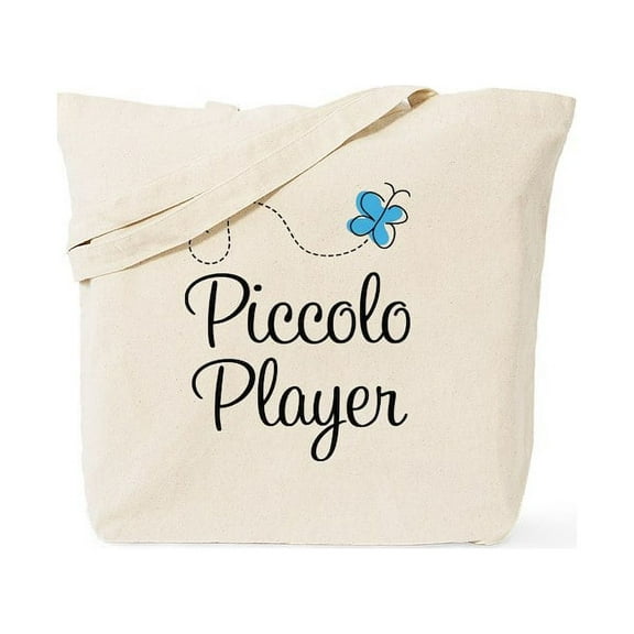 CafePress - Butterfly Piccolo Player Tote Bag - Unisex Canvas Tote Bag, Beige, 1-Piece