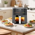 thumbnail image 5 of 6.5 Qt Large Digital Air Fryer 1550W with View Window, 8 Presets, Adjustable Temp & Timer, Roast Bake Crisp for Fries Steak Family Meals, 5 of 7