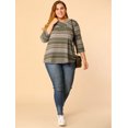 thumbnail image 2 of Top de Rayas Boho Agnes Orinda Cuello vuelto Multicolor 4XL, 2 of 5