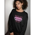 thumbnail image 2 of Beach Club Party Time Sweatshirt Women -SPIdeals Designs, Female Small, 2 of 4