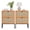 Brown(2 Drawers), variant on Brafabhome Rattan Nightstands with 2 Drawers, Modern Bedside Table with Large Storage for Bedroom, Accent Sofa End Tables for Living Room, Set of 2 | Nature