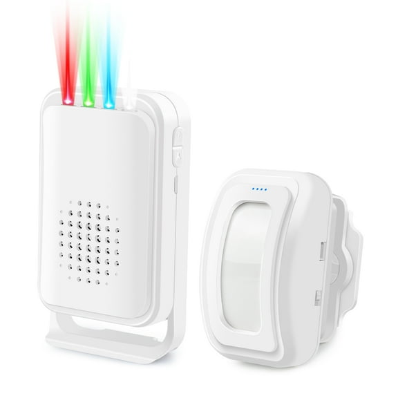 Greencycle Wireless Motion Sensor Door Chime,Doorway Motion Sensor Alarm,Door Chime for Business when Entering,Wireless Door Chime,Anti-theft,918FT Long Distance,for Shops,Homes,Offices,Garage,1PK