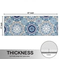 thumbnail image 5 of Kitchen Rugs Sets Of 2,Blue Ethnic Mandala Pattern Anti Fatigue Kitchen Mat Rugs Non Slip Washable,Decorative Kitchen Floor Mats for Kitchen,Sink,Laundry,17"X47", 5 of 5