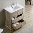 thumbnail image 3 of InFurniture WK1830 30 in. Solid Fir Single Sink Vanity With Ceramic Top-No Faucet, 3 of 3