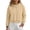 Beige, variant on Winter Tops for Women, Women's Cropped Fleece Hoodie Casual Pullover Short Length Drawstring Long Sleeve Winter Top with Loose Fit, Warm Fleece-Lined Sweatshirt for Daily Wear
